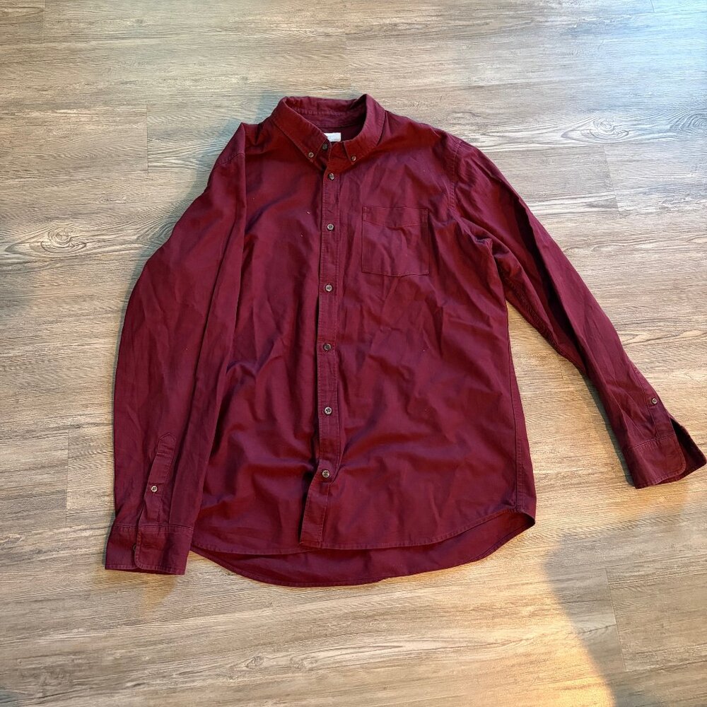Men's GAP Button Down Shirt (Maroon)